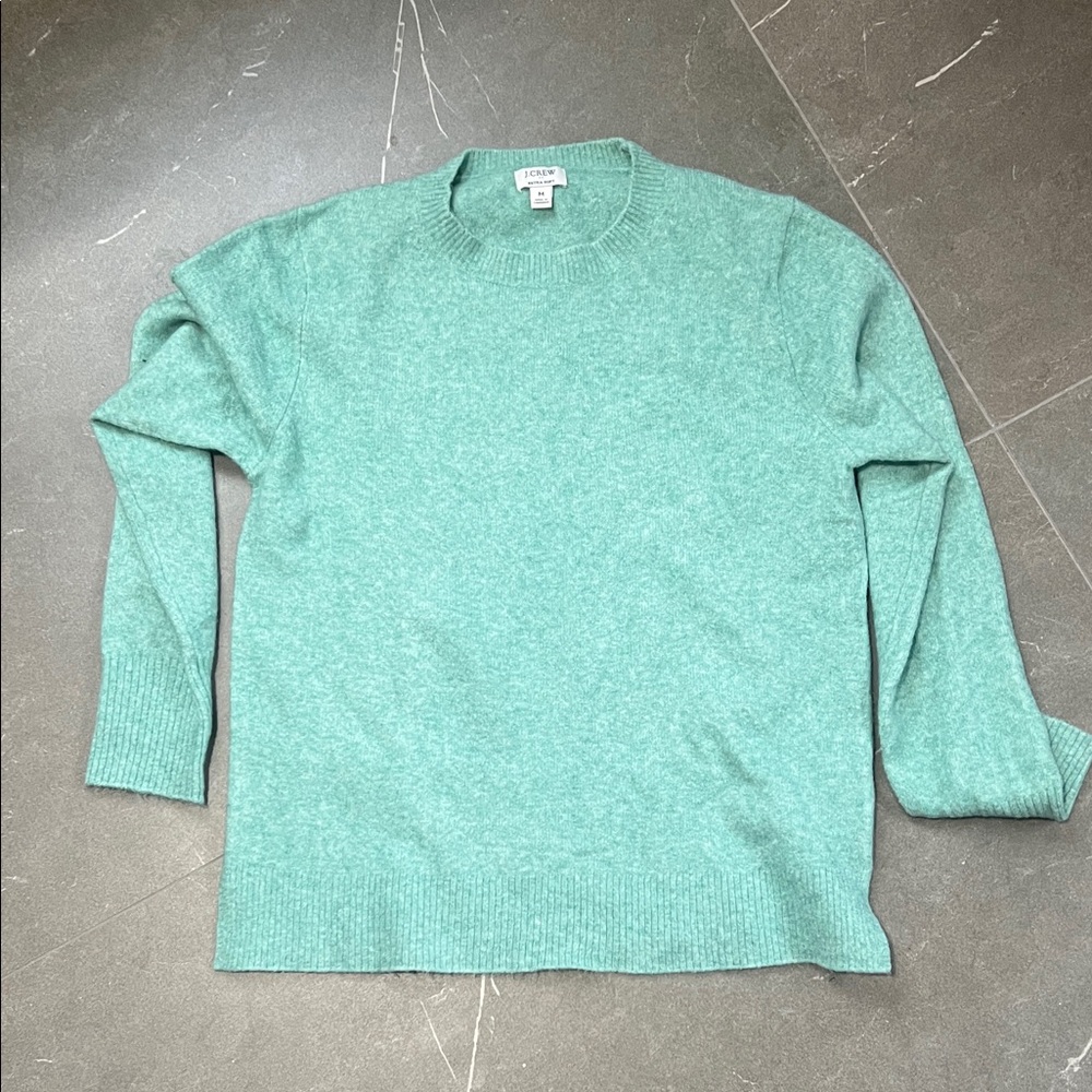 J. Crew Mint Green Extra-Soft Sweater